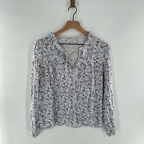 Reformation Amira Johanna Floral Print Pullover Blouse Top Size Small - Picture 2 of 7